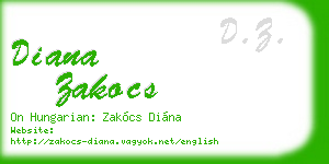 diana zakocs business card